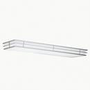 52-1/4 in 128W 4-Light Fluorescent T8 Linear Ceiling Fixture in Silver Various