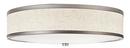 21-1/2 in 54W 3-Light Fluorescent Flush Mount Ceiling Fixture in Champagne