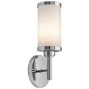 18W 1-Light Fluorescent Wall Sconce in Polished Chrome