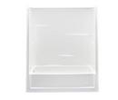 60 in. x 31 in. Tub & Shower Unit in White with Left Drain