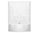 42 in. Gelcoat Reinforced Tub and Shower with Center Hand Drain in White