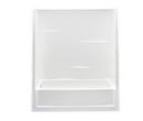 60 in. x 31-1/4 in. Tub & Shower Unit in White with Left Drain