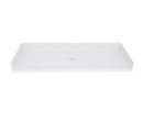 60 in. x 33 in. Shower Base with Center Drain in White
