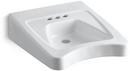 20 x 27 in. Round Wall Mount Bathroom Sink in White