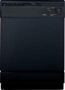 24 in. 5-Cycle Built-In Full Console Dishwasher in Black