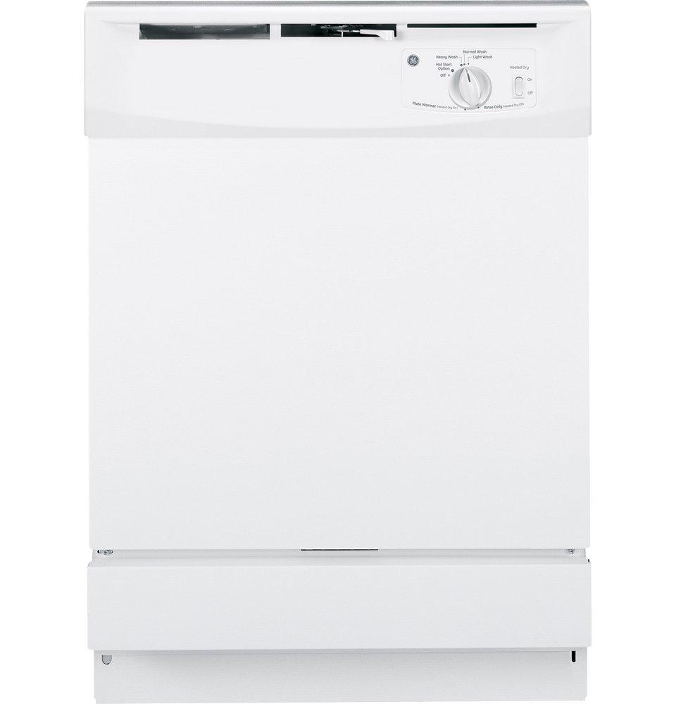 GE&reg; White 24 in. 12 Place Settings Dishwasher 