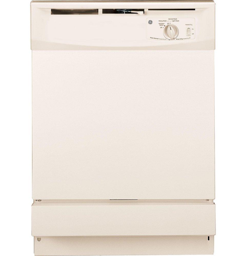 GE&reg; Bisque 24 in. 12 Place Settings Dishwasher 