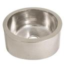 Native Trails Brushed Nickel No-Hole Round Undermount Sink 