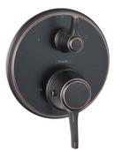 Two Handle Thermostatic Valve Trim in Rubbed Bronze