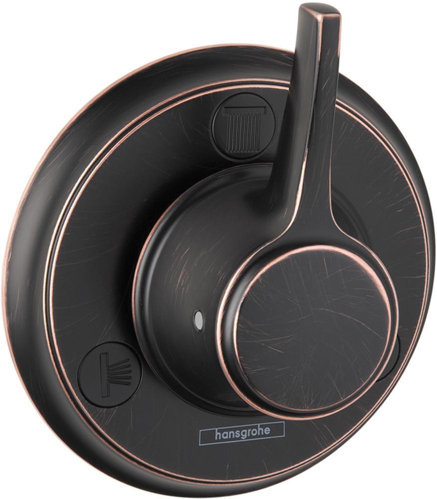 Hansgrohe Rubbed Bronze Diverter Trim Only with Single Lever Handle 
