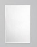 Robern Satin Anodized Aluminum Mirrored Bathroom Cabinet with Beveled Door 