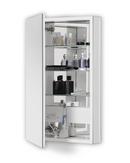 39-3/8 x 23-1/4 x 4-5/8 in. Single Door Mirror Medicine Cabinet in White