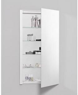 36-1/8 in. Surface Mount and Recessed Mount Medicine Cabinet in Satin Anodized Aluminum