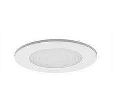 75W Stippled Opal Lens Shower in White
