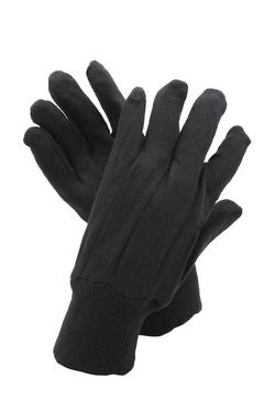 L Size Cotton Glove in Brown