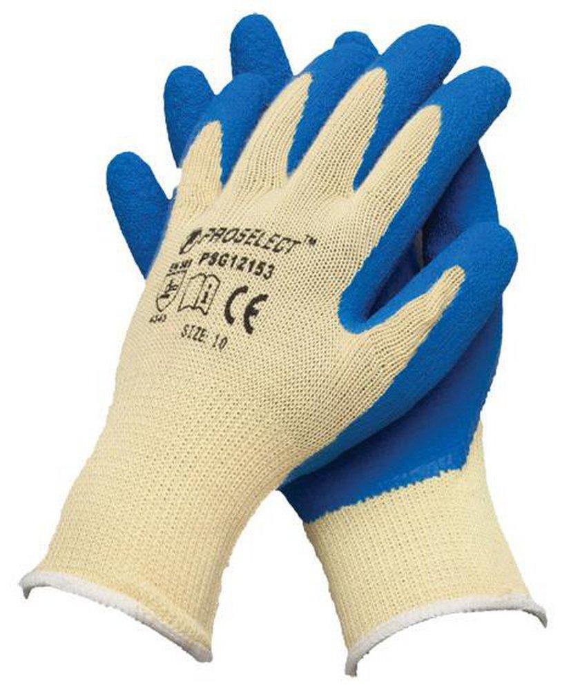 PROSELECT&reg; Blue/White Rubber Glove 
