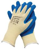 XL Size Rubber Glove in White and Blue
