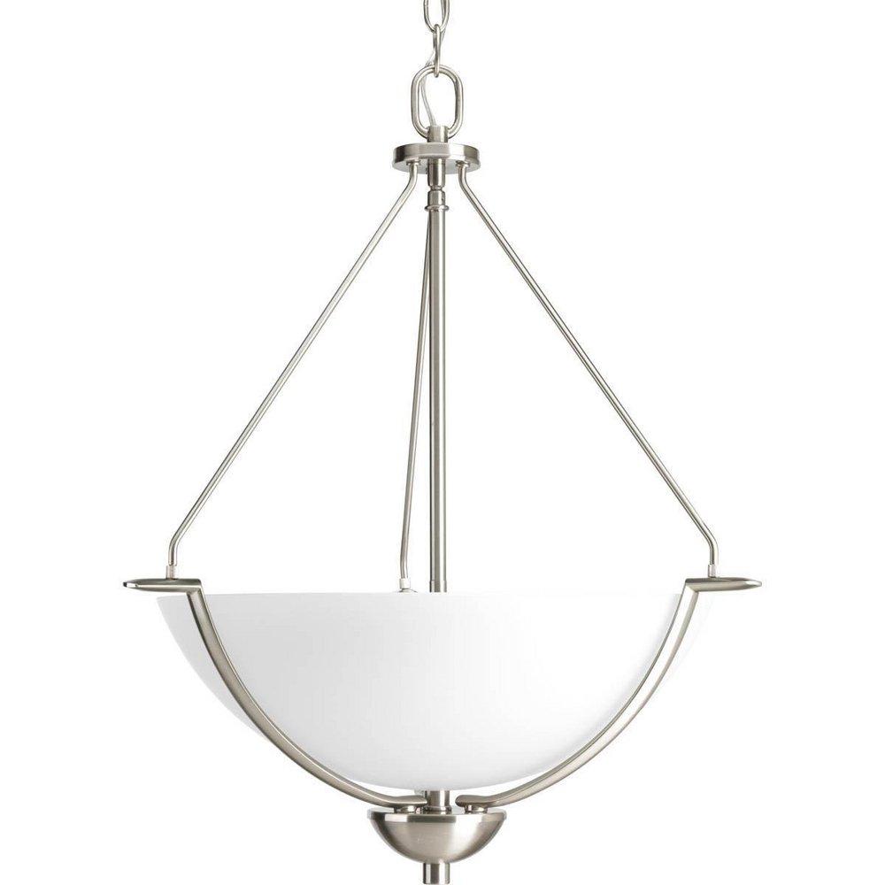 Progress Lighting Brushed Nickel 3 Light 100W Pendant 