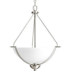 3 Light 100W Pendant Brushed Nickel