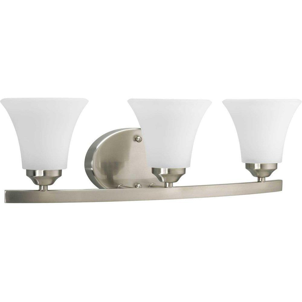 Progress Lighting Brushed Nickel 100W 3-Light Medium Base Bracket 