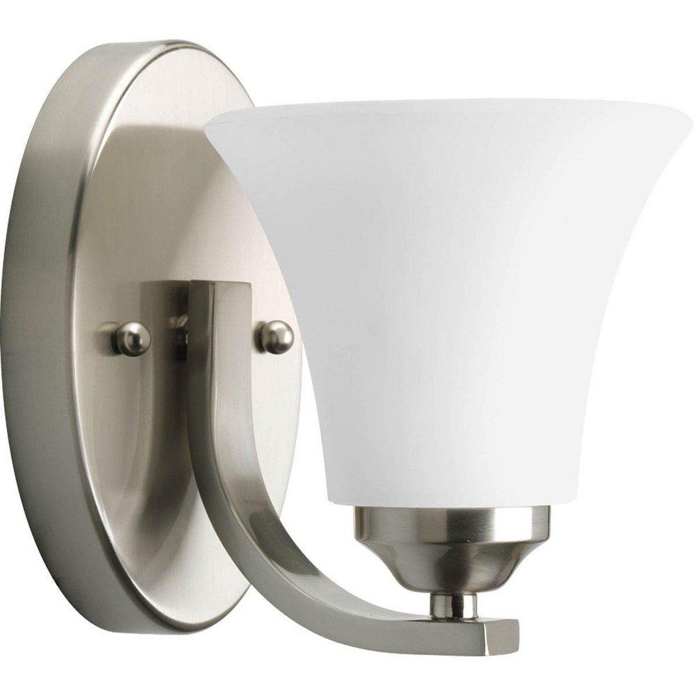 Progress Lighting Brushed Nickel 100W 1-Light Bath Fixture 