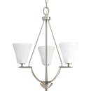 Progress Lighting Brushed Nickel 60W 3-Light Candelabra E-12 Incandescent Chandelier 