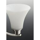 Progress Lighting Brushed Nickel 5 Light 100W Chandelier Fluted Glass 