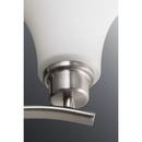 Progress Lighting Brushed Nickel 5 Light 100W Chandelier Fluted Glass 