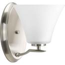 100W 1-Light Bath Light in Brushed Nickel