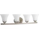 Progress Lighting Brushed Nickel 28-1/4 in. 100W 4-Light Bath Vanity Wall Light 