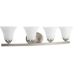 100W 4-Light Vanity Light Fixture in Brushed Nickel