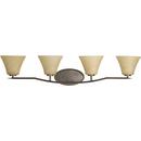 Progress Lighting Antique Bronze 37-1/4 in. 100W 4-Light Vanity Light 