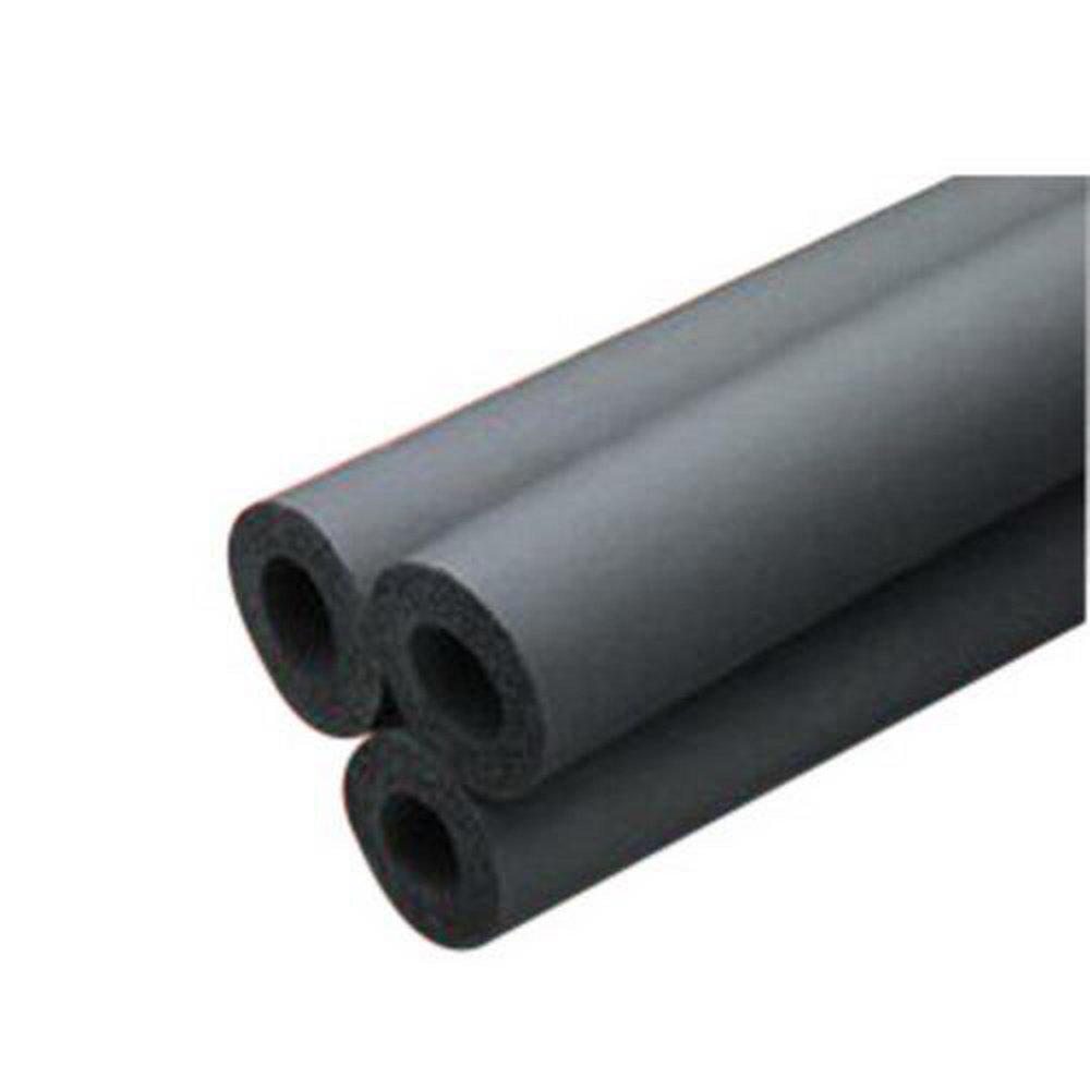 Nomaco Insulation Black 7/8 x 1/2 in. x 6 ft. R3.2 Elastomer Pre-Slit Tube Insulation in Black 