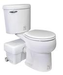 Liberty Pumps White 1.28 gpf Round Two Piece Toilet 