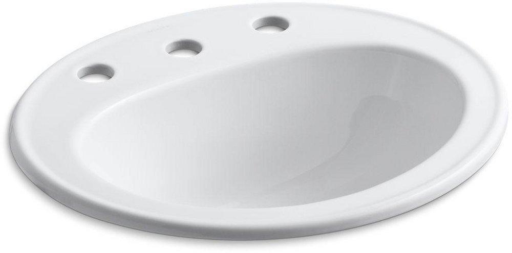 KOHLER White Drop-in Basin 