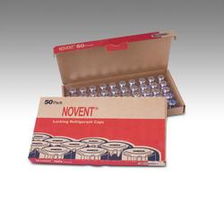 50-Pack Thread Novent Refrigerant Cap in Silver