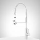 Signature Hardware Polished Chrome Single Handle Kitchen Faucet with Pull Down Spring Spout 