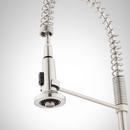 Signature Hardware Stainless Steel Single Handle Kitchen Faucet with Pull Down Spring Spout 