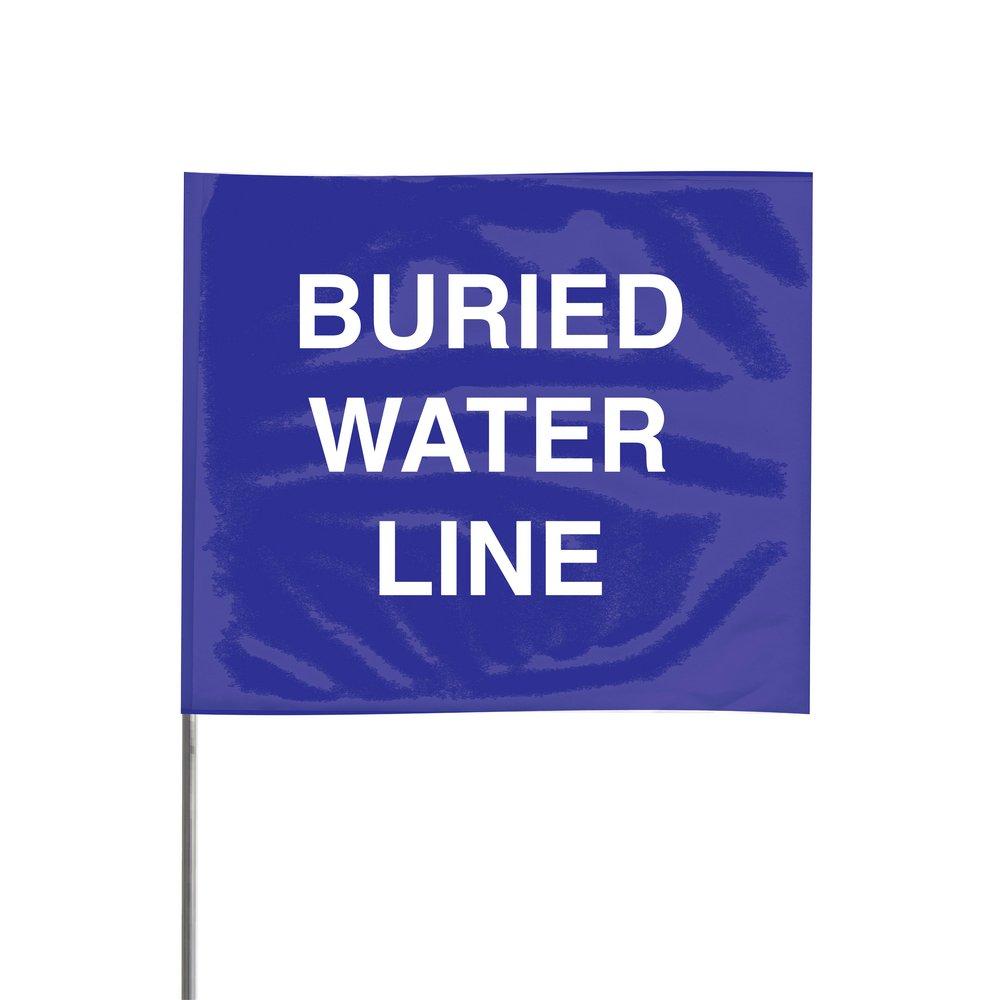 Presco Blue/White Water Line Flag 