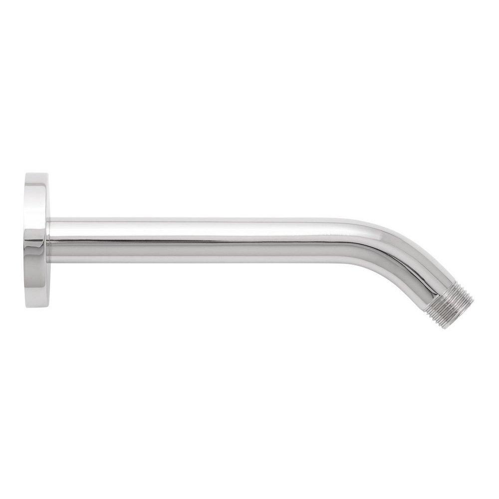 Signature Hardware Polished Chrome 8 in. Contemporary Wall Mount Shower Arm & Flange 