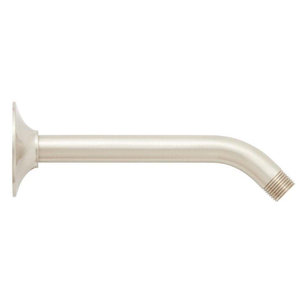 Signature Hardware Brushed Nickel 8 in. Standard Wall Mount Shower Arm & Flange 
