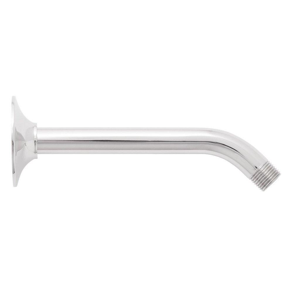 Signature Hardware Polished Chrome 8 in. Standard Wall Mount Shower Arm & Flange 