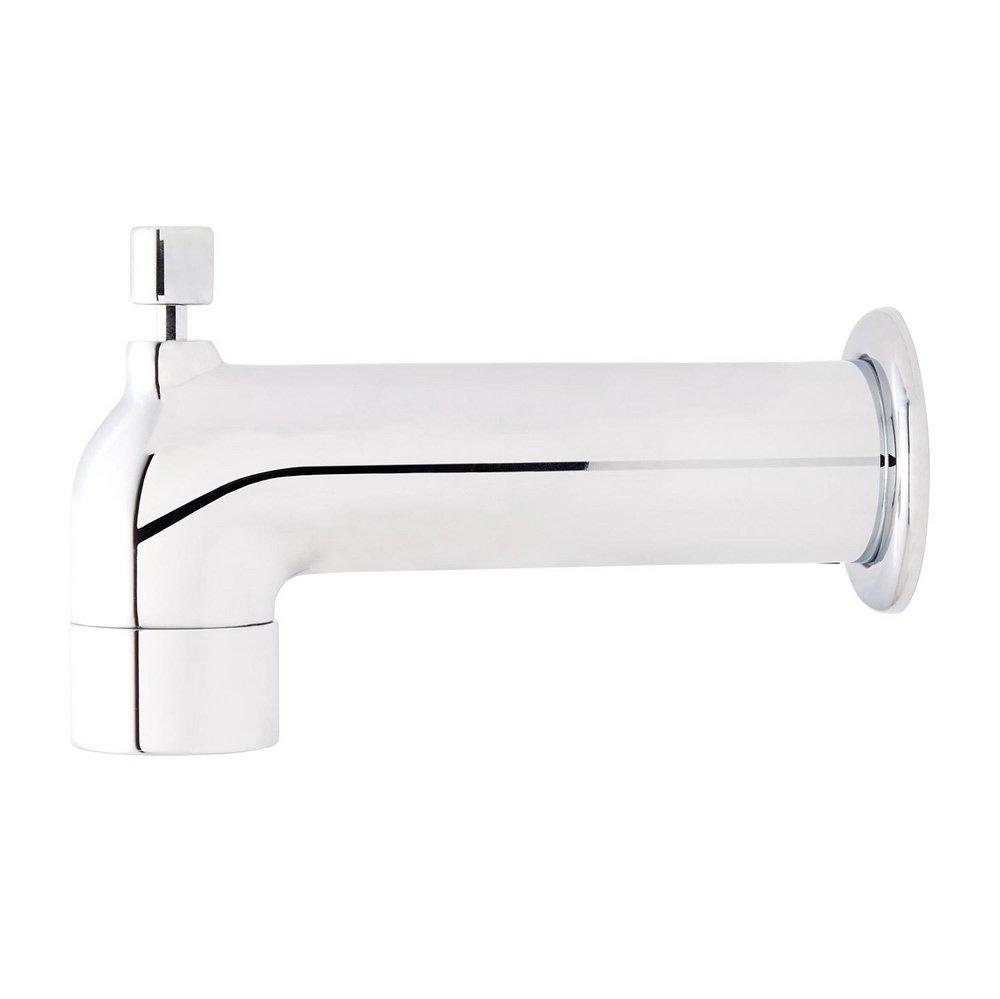 Signature Hardware Polished Chrome 6-3/8 in. Integrated Diverter Tub Spout 