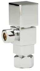 5/8 x 3/8 in. Compression Square Angle Supply Stop Valve in Polished Chrome