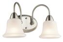 Kichler Lighting Brushed Nickel 100W 2-Light Bath Vanity Fixture 