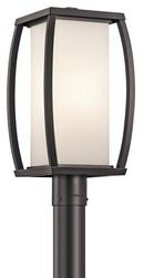 150W 1-Light Outdoor Post Lamp in Architectural Bronze