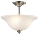 Kichler Lighting Brushed Nickel 100W 3-Light Ceiling Light Fixture 