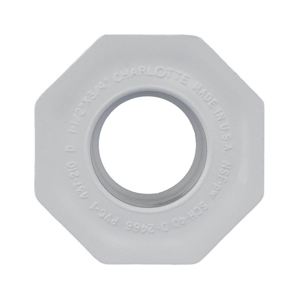 White PVC Schedule 40 Bushing 