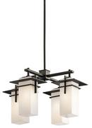 Kichler Lighting Olde Bronze 100W 4-Light Medium Base Extension Incandescent Chandelier 