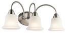 Kichler Lighting Brushed Nickel 24 in. 100W 3-Light Medium Bracket 